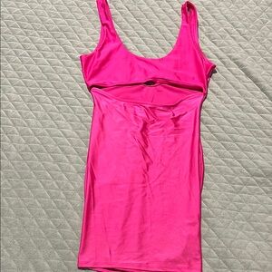 Vibrant Pink Sleeveless Dress